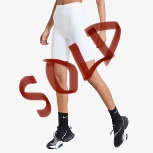 ATHLETA White Bike Shorts Size M